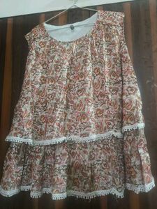 Tiered Paisley Print Ethnic Dress