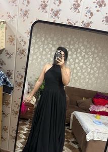 Elegant Black Halter Neck Maxi Dress❤️🎀🦋