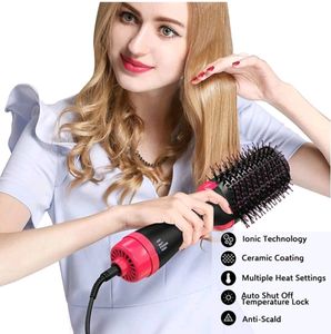 Hot hair brush dryer, straightner, styler