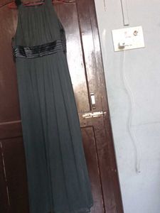 rs 1900Elegant grey Halter Maxi Dress