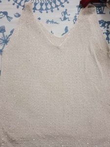 Sparkly V-Neck Tank Top