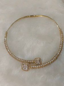 Diamond hasli necklace set