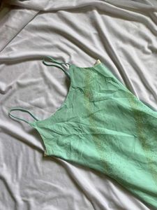 Light Blue Spaghetti Strap Maxi Dress