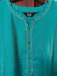 New Teal Kurta Set with Dupatta