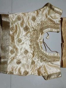 Golden Saree Blouse