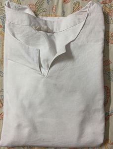 Saada Classic White Cotton Kurta