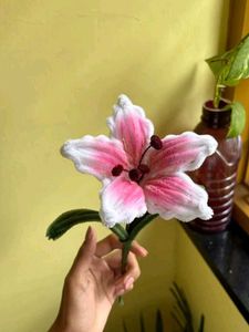 Handmade Pink Lily Floral Craft