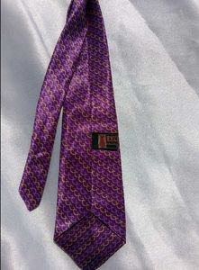 Purple Patterned Necktie