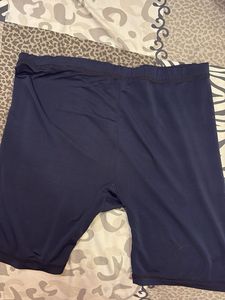 Navy Blue Biker Shorts
