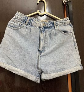 Light Wash Denim Shorts
