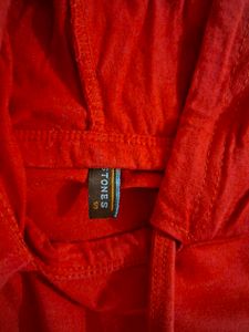 Vibrant Red Hoodie