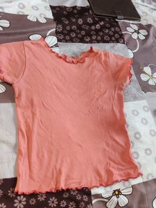 Cute Pink Top Korean