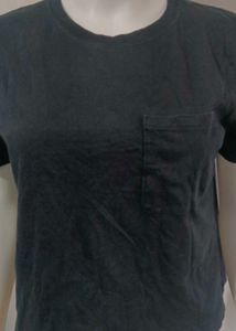 Zara Classic Black Pocket T-Shirt M Size Excellent