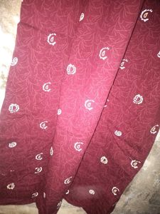 Maroon Designing Gown