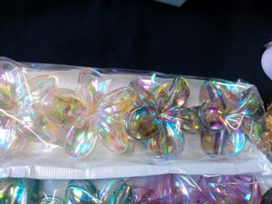 4 Flower Hair Clips Set