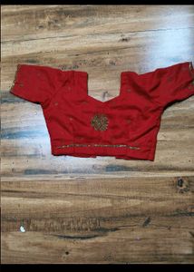 1Day sale!! Red cutdana heavy work Saree