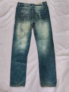 Vintage Wash Denim Jeans