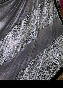 Elegant Animal Print Saree