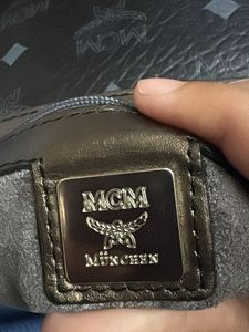 MCM Monogram Lion Detailed Handbag