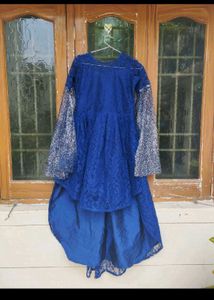 Elegant Blue Ethnic Gown💥