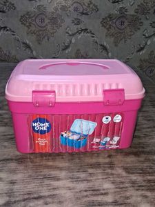 Pink Makeup Organizer Box
