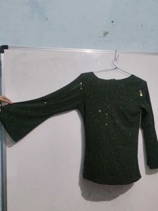 Sparkly Bell Sleeve Top