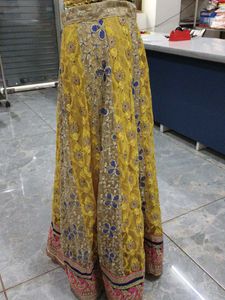 Designer Yellow Embroidered Lehenga