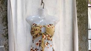69. Sheer Floral Tube Top