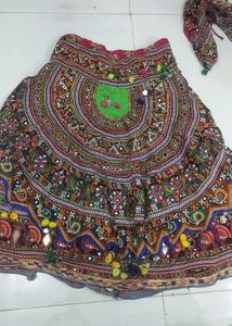 heavy garba dress Pink colour