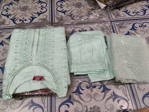 Beautiful Mint Green Kurta Set with Dupatta