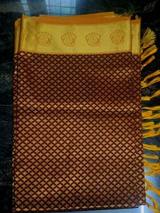 Elegant Maroon & Gold Kanjeevaram Saree