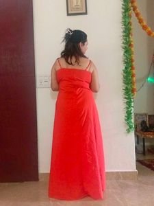 Vibrant Red Maxi Dress