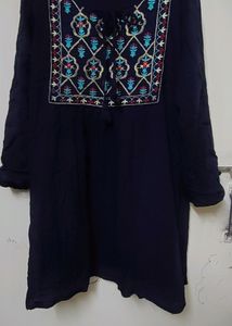 Black Haf Kurta
