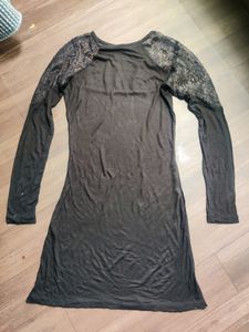 Black Netted Dress