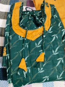 Kurta With Pant And Dupatta 💚