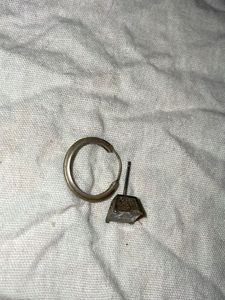 Sparkling Gemstone Hoop Earring