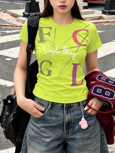 Neon Lime Green “Simple Things” Graphic T-Shirt –