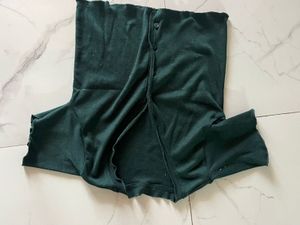 Green Button-Up Top
