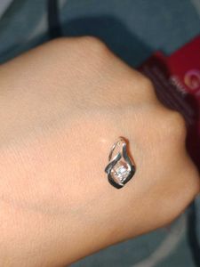 GIVA Sterling Silver Diamond Pendant