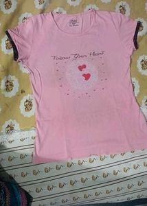 Cute Pink "Follow Your Heart" Graphic T-Shirt