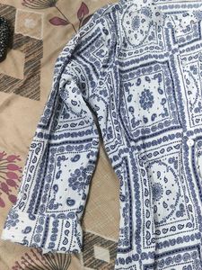Boho Paisley Print Long Sleeve Top