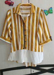 Stylish Striped Button-Down Shirt
