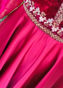 velvet and satin gown ❤️🍁