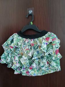 Boho Floral Ruffle Skirt