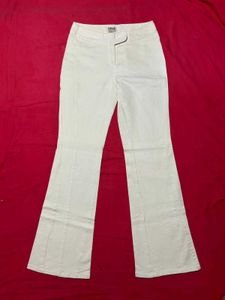 Georgiou Studio Women Cream Bootcut Jeans
