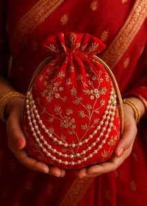 Red Velvet Potli Bag