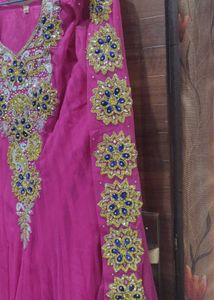 Beautiful Pink Embellished Kurta