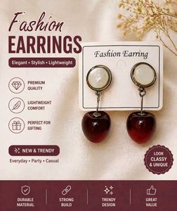 Cherry Drop Earrings