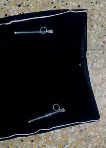 Chic Black Trousers with Side Stripe
