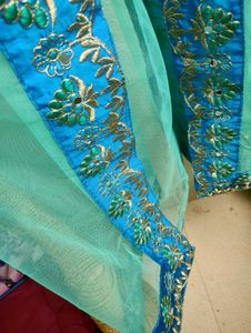 Beautiful Blue Embroidered Blouse